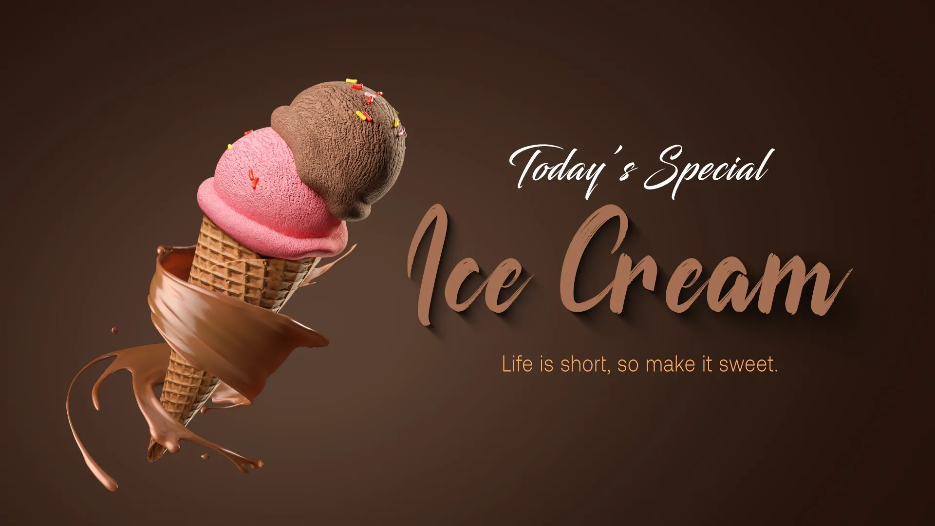 Cone Ice-cream 3D Commercial